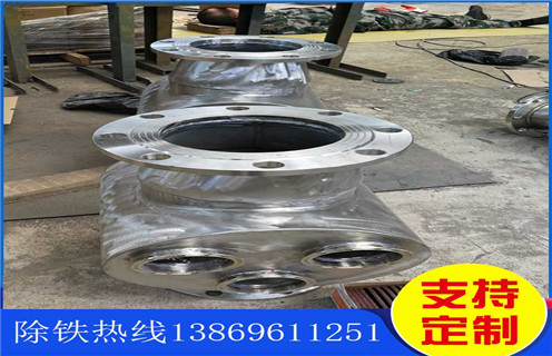 液体管道除铁器，重庆强磁液体管道除铁器_重庆强磁液体管道除铁器应用安装示意图型12000高斯_可定制工作原理